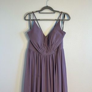 Elegant Purple Sleeveless Dress